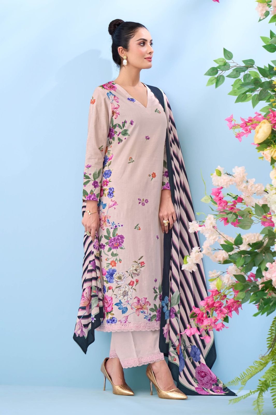 Sahiba Sudriti Bloom Theory Pure Cotton Lawn Suit 345