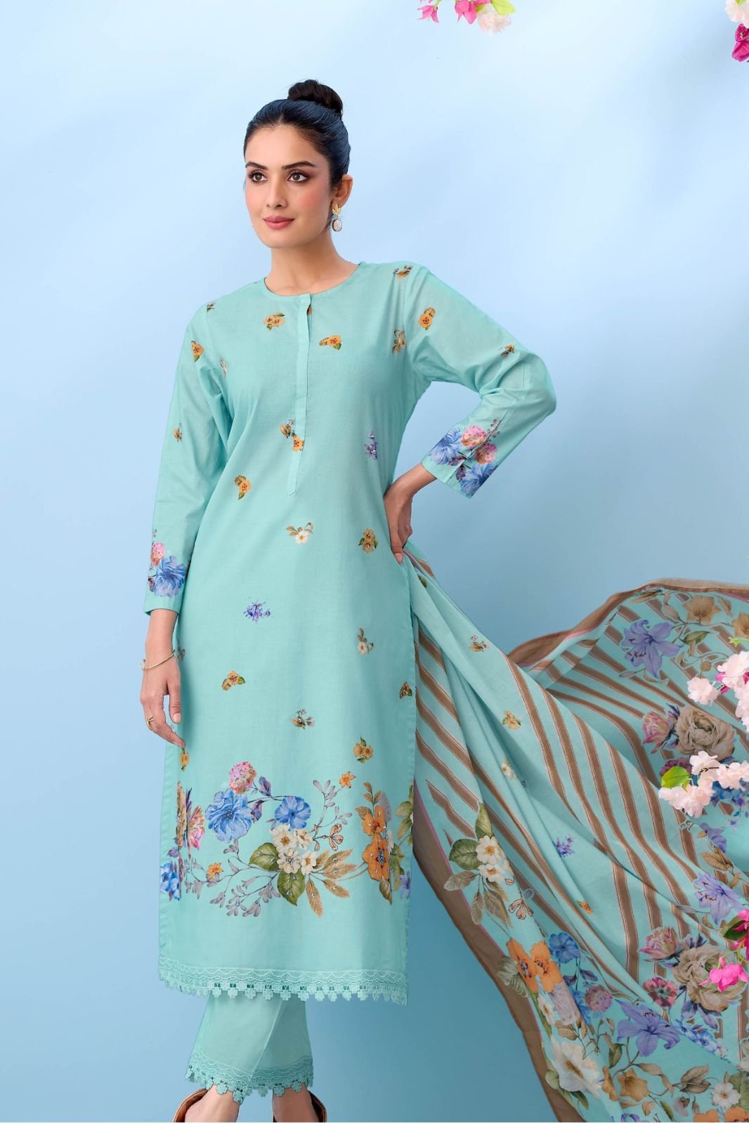 Sahiba Sudriti Bloom Theory Pure Cotton Lawn Suit 387