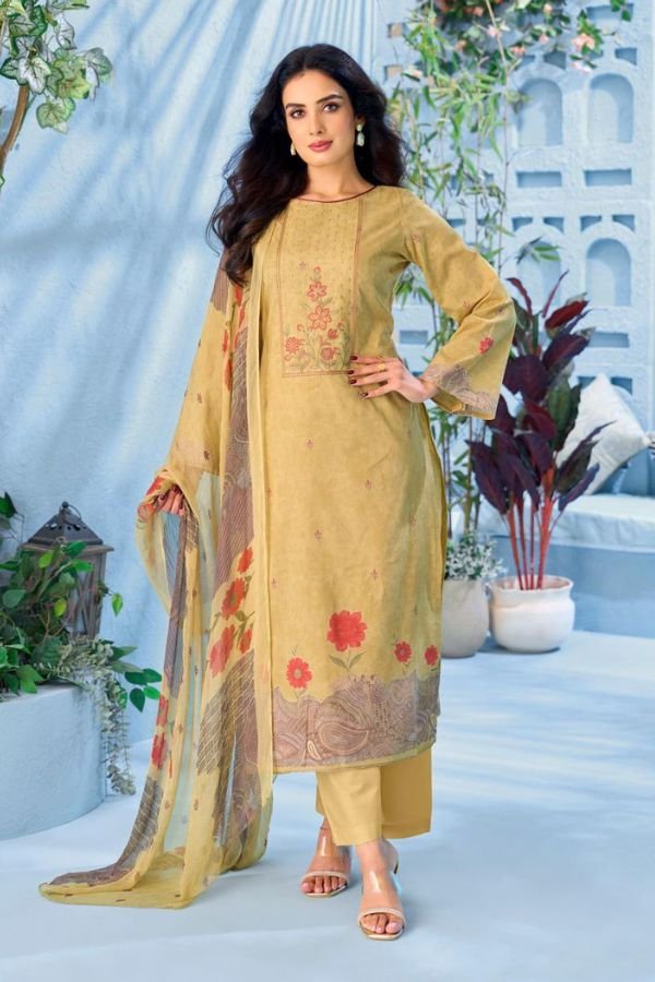 Salvi Fashion Shahi Cotton Pure Lawn Cotton Suit 1005