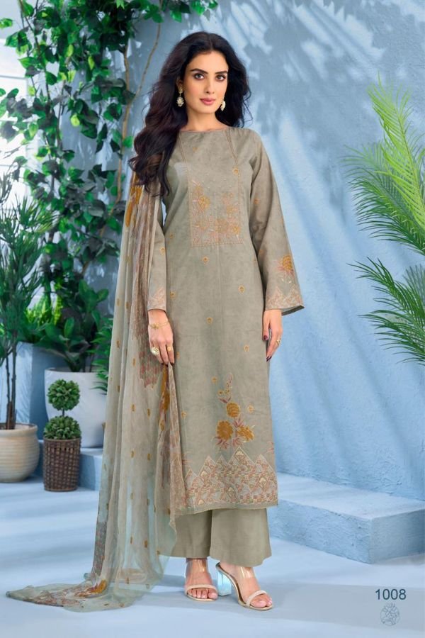 Salvi Fashion Shahi Cotton Pure Lawn Cotton Suit 1008