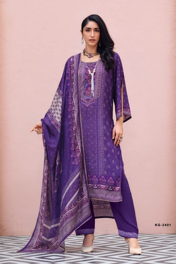 Sanaz Karigari Muslin Ladies Salwar Suit 2401