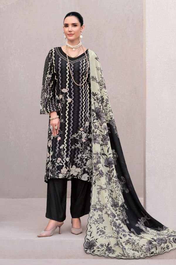 Sanaz Summer Hues Viscose Mul Cotton Ladies Suit SH-1202
