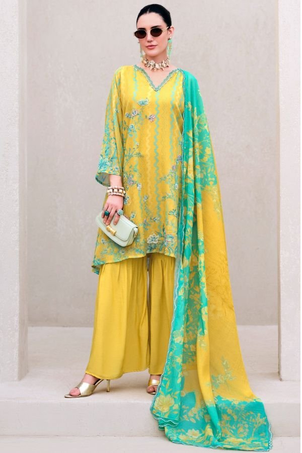 Sanaz Summer Hues Viscose Mul Cotton Ladies Suit SH-1203