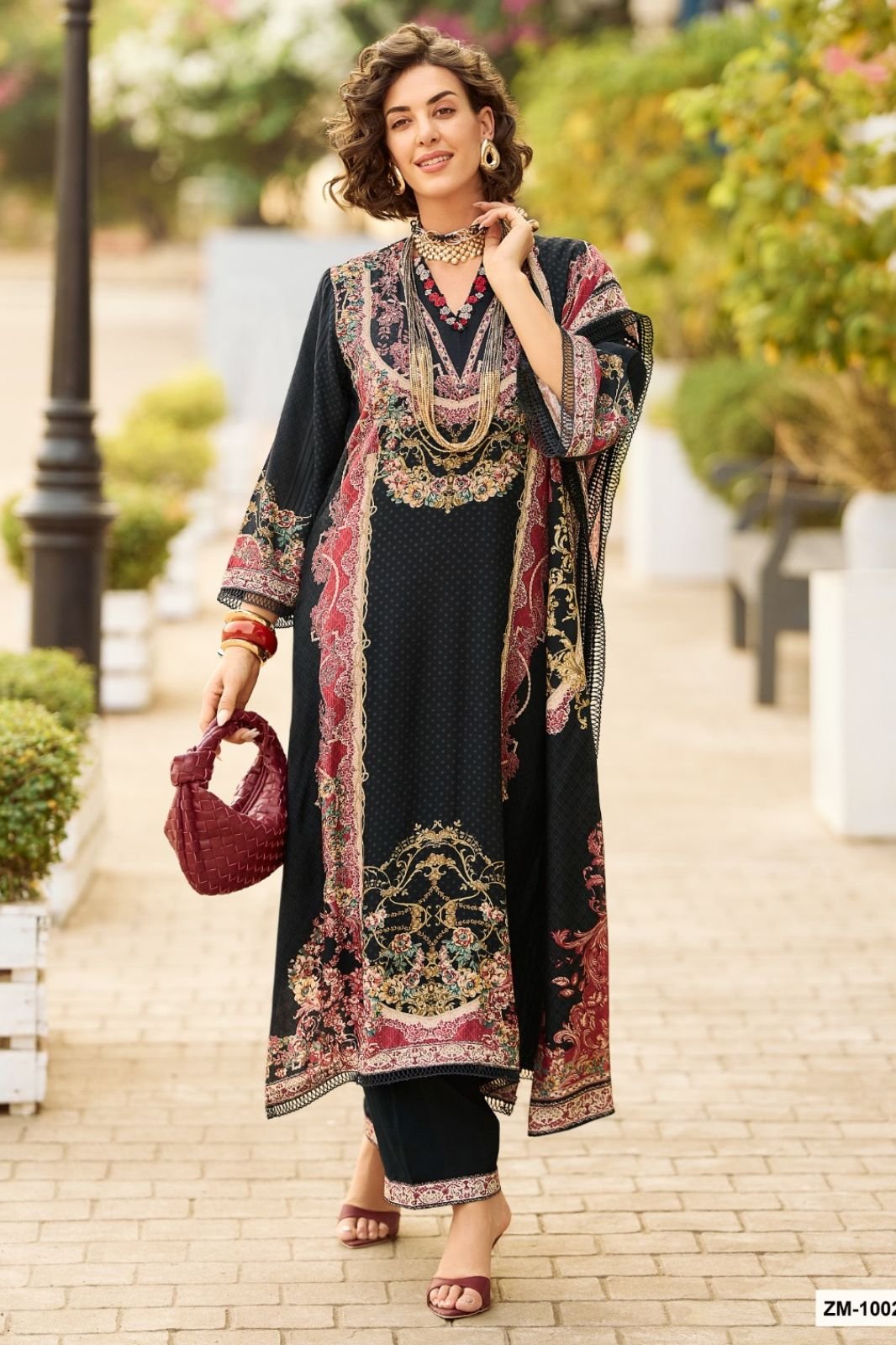 Sanaz Zarmina Special Muslin Ladies Suit ZM-1001