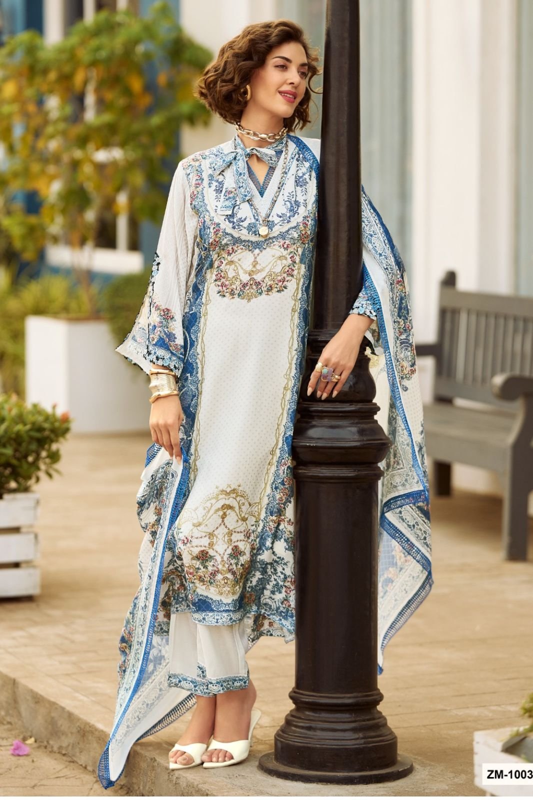 Sanaz Zarmina Special Muslin Ladies Suit ZM-1002