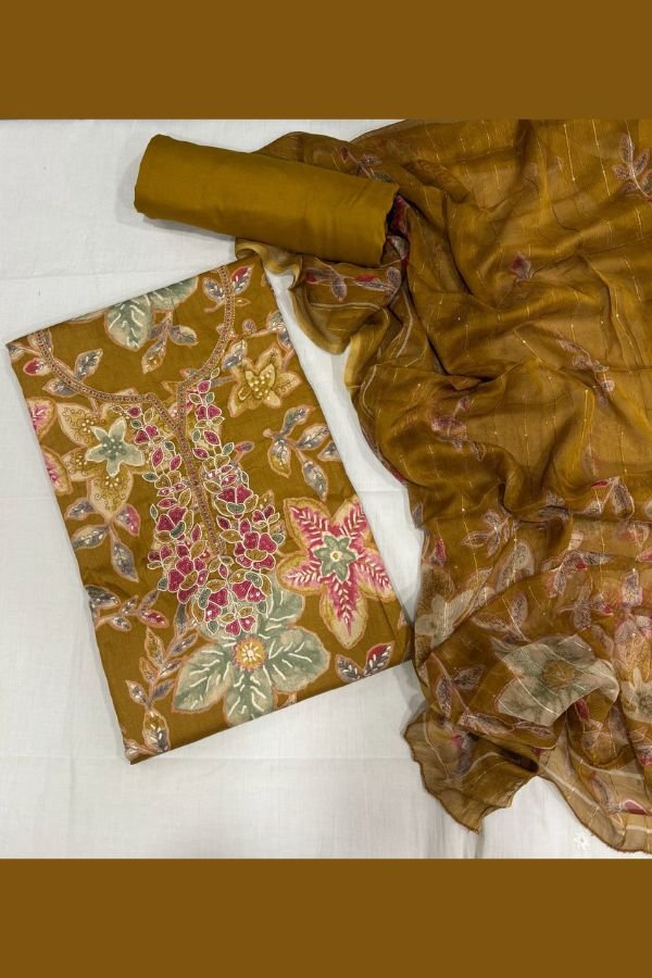 Sunrise Creation Sania 13 Jam Satin Suit 13001