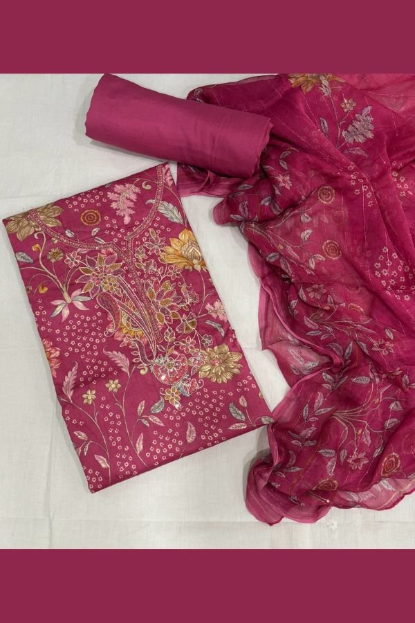 Sunrise Creation Sania 13 Jam Satin Suit 13002
