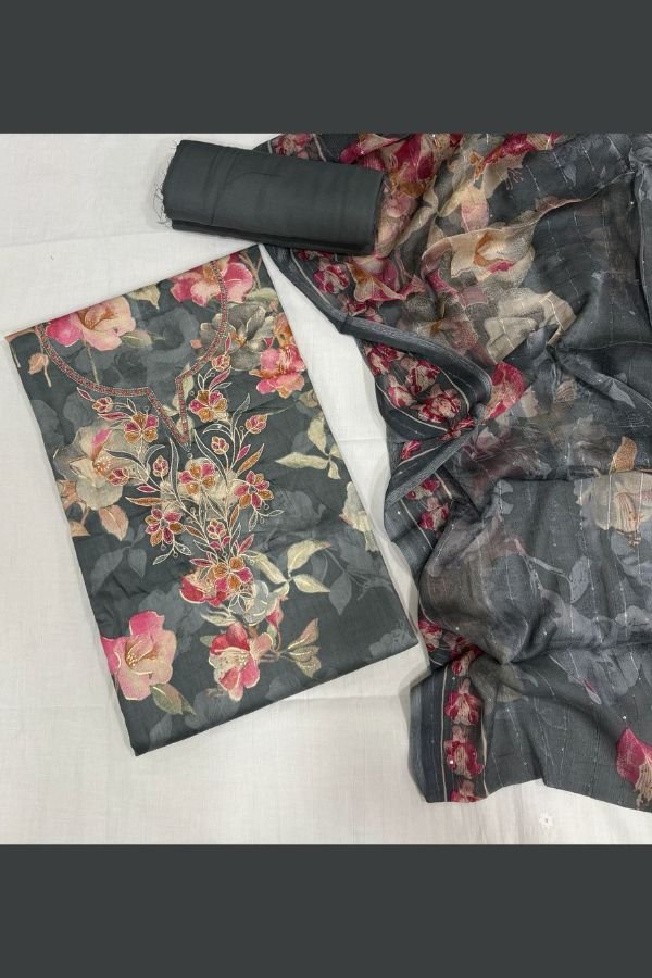 Sunrise Creation Sania 13 Jam Satin Suit 13004
