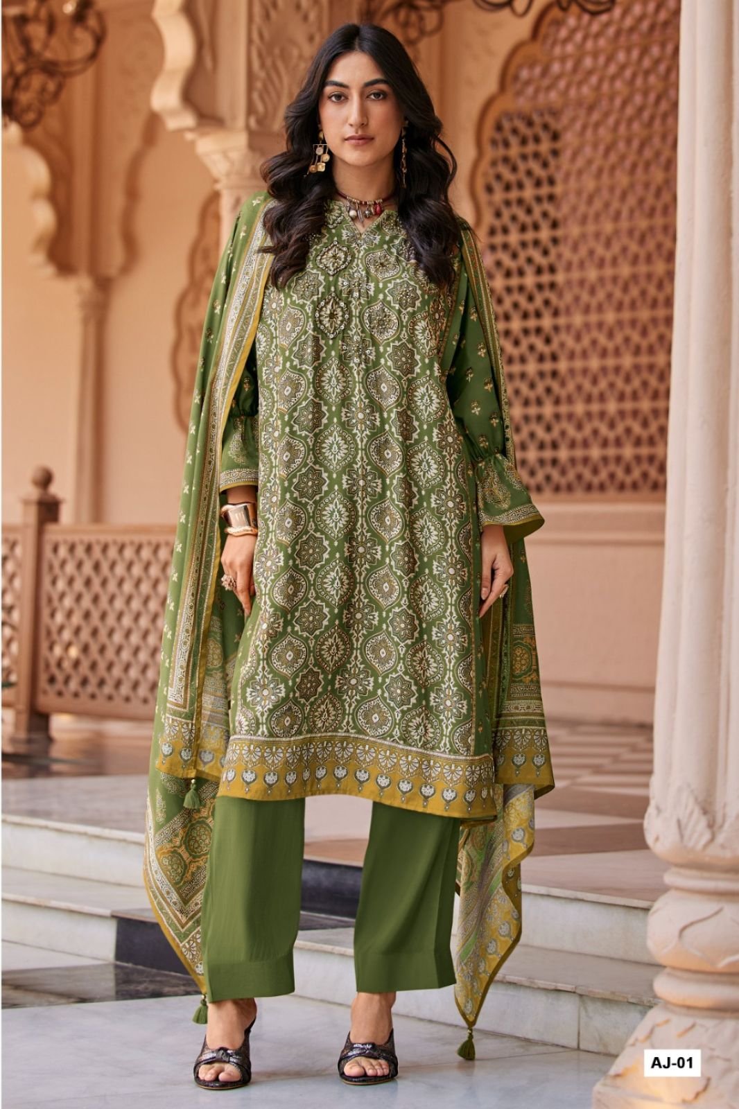 Varsha Fashion Ajra Vol 2 Muslin Ladies Salwar Suit AJ-01