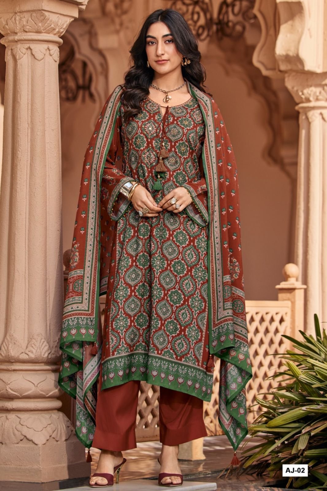 Varsha Fashion Ajra Vol 2 Muslin Ladies Salwar Suit AJ-02