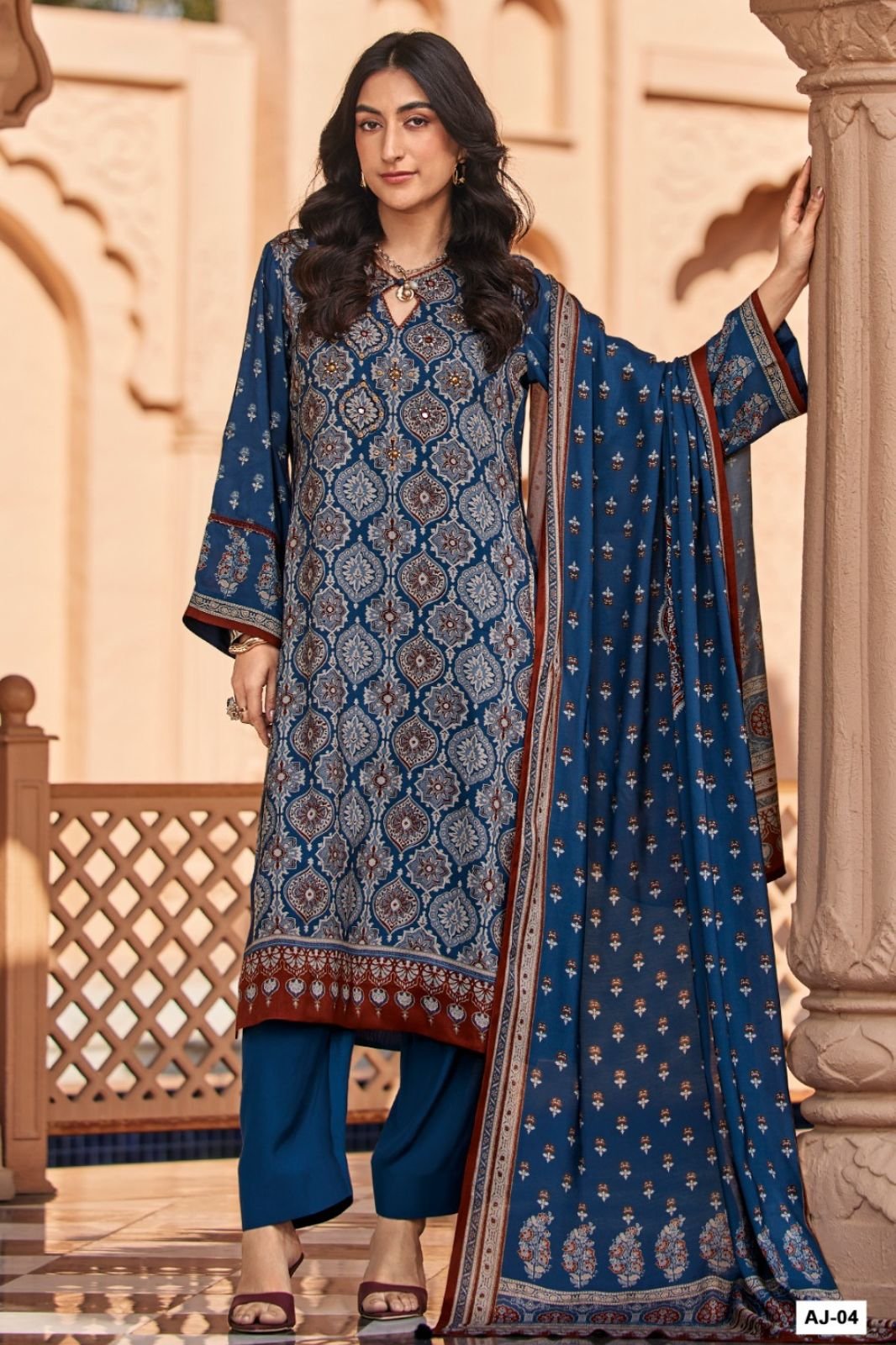 Varsha Fashion Ajra Vol 2 Muslin Ladies Salwar Suit AJ-04