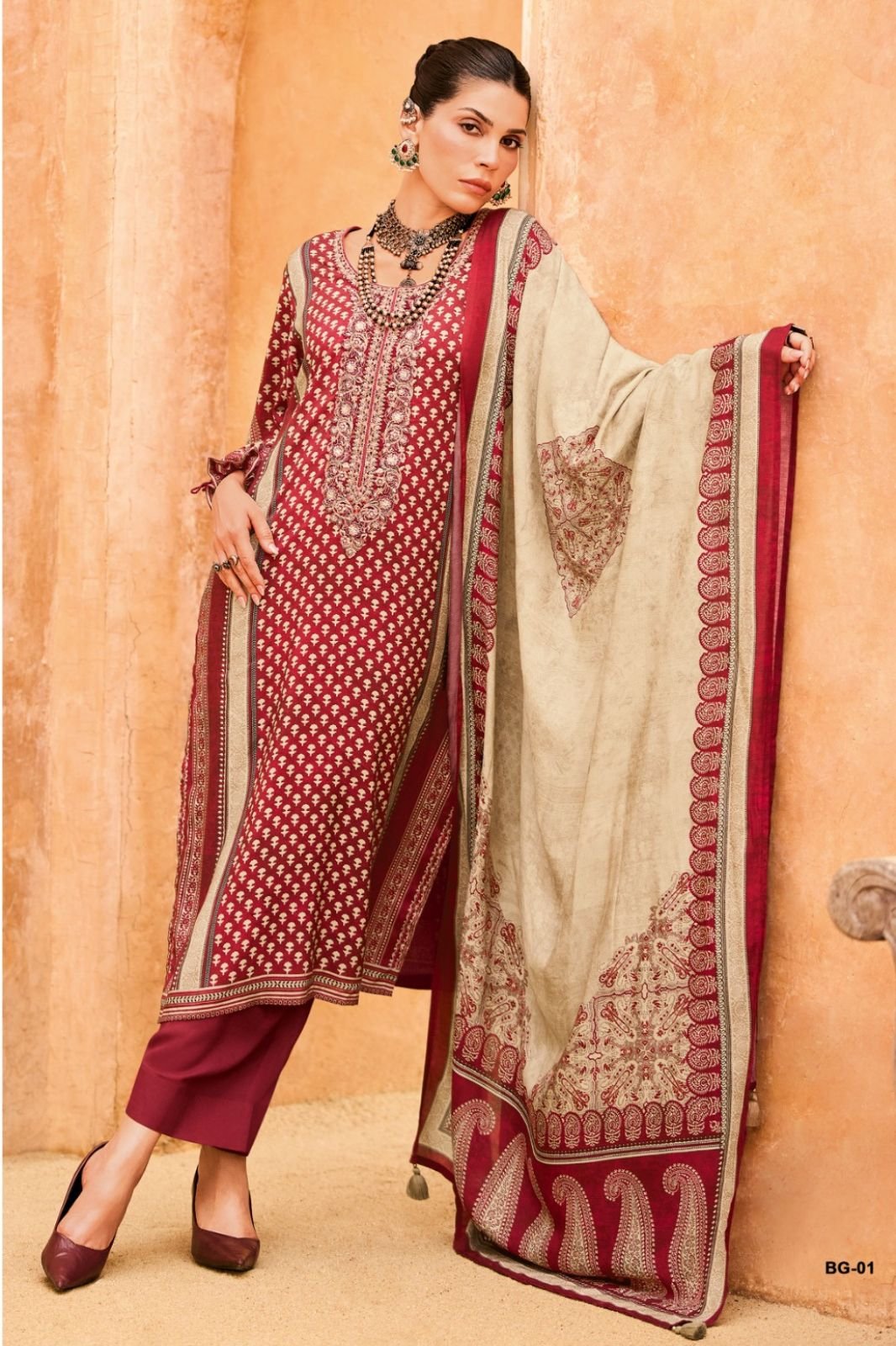 Varsha Fashion Bagh 2 Muslin Ladies Salwar Suit BG-01