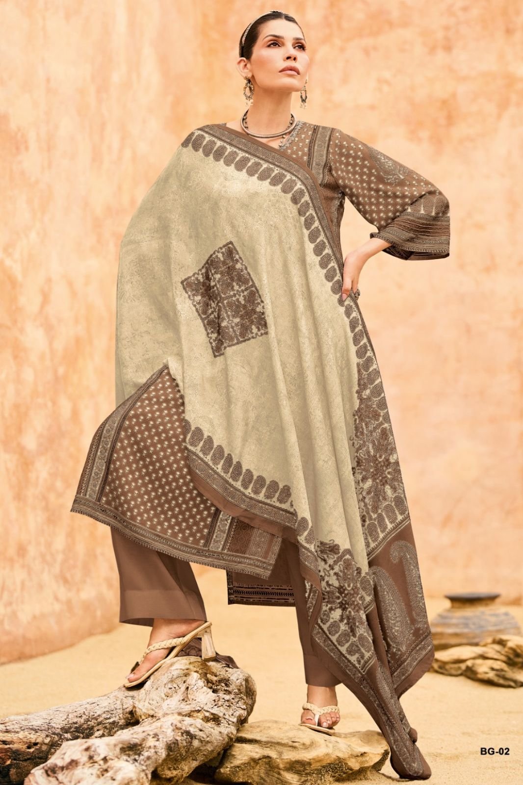 Varsha Fashion Bagh 2 Muslin Ladies Salwar Suit BG-02