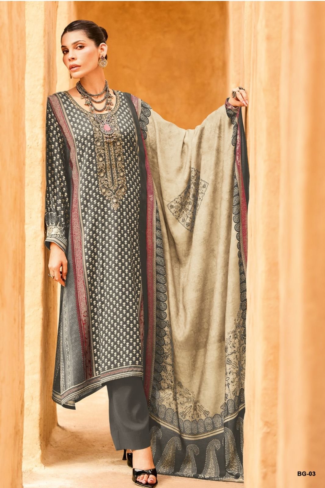 Varsha Fashion Bagh 2 Muslin Ladies Salwar Suit BG-03