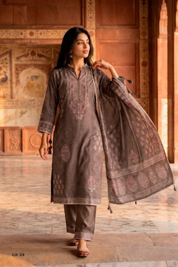 Varsha Fashion Grass Roots Muslin Ladies Suit GR-04