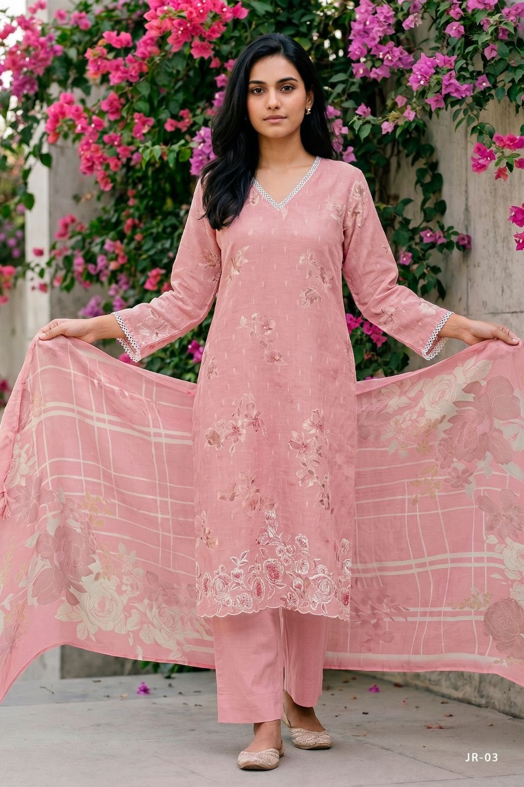 Varsha Fashion Jasper Cotton Linen Printed Suit JR-03