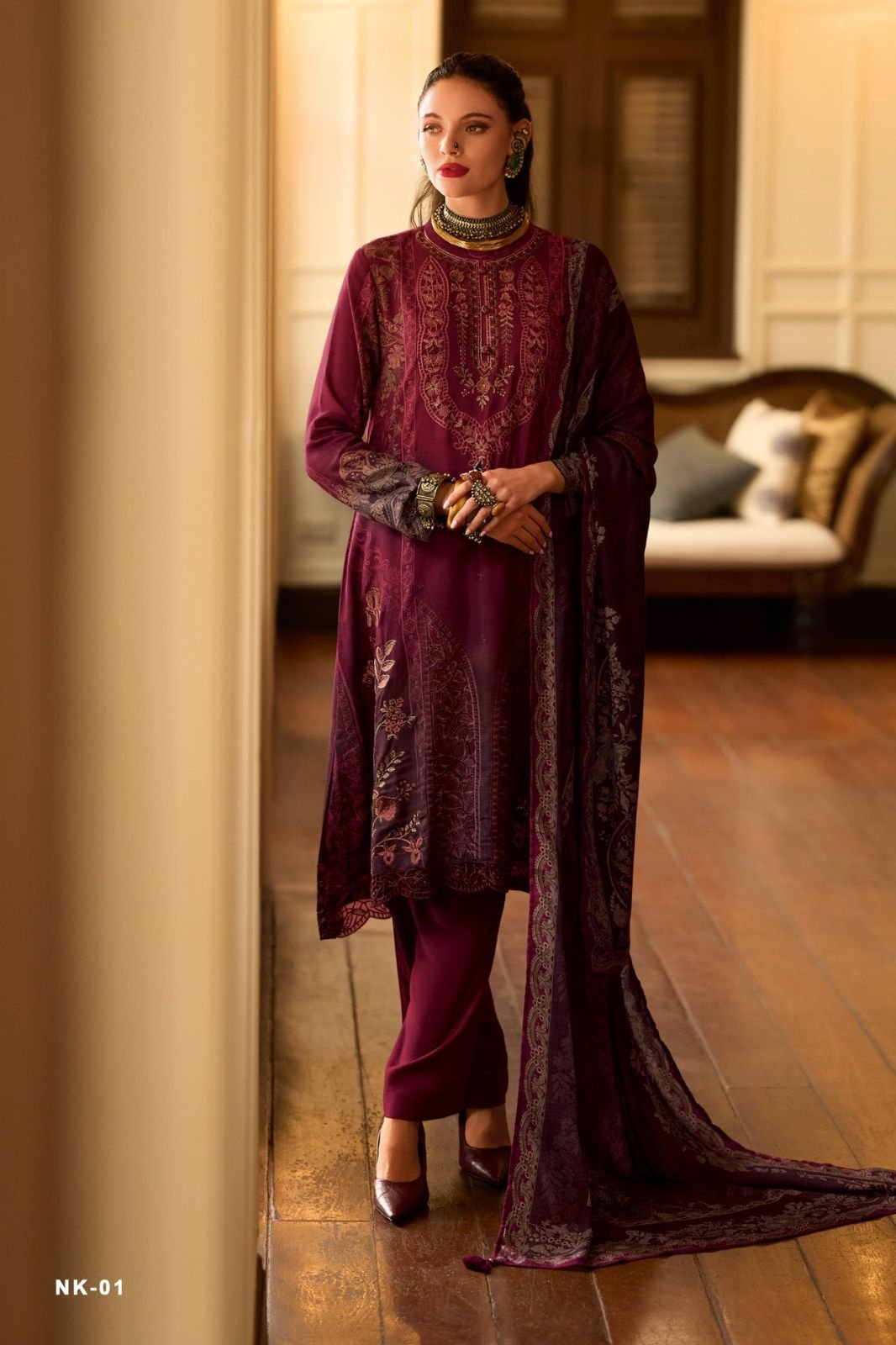 Varsha Fashion Nikhaar Muslin Ladies Suit NK-01