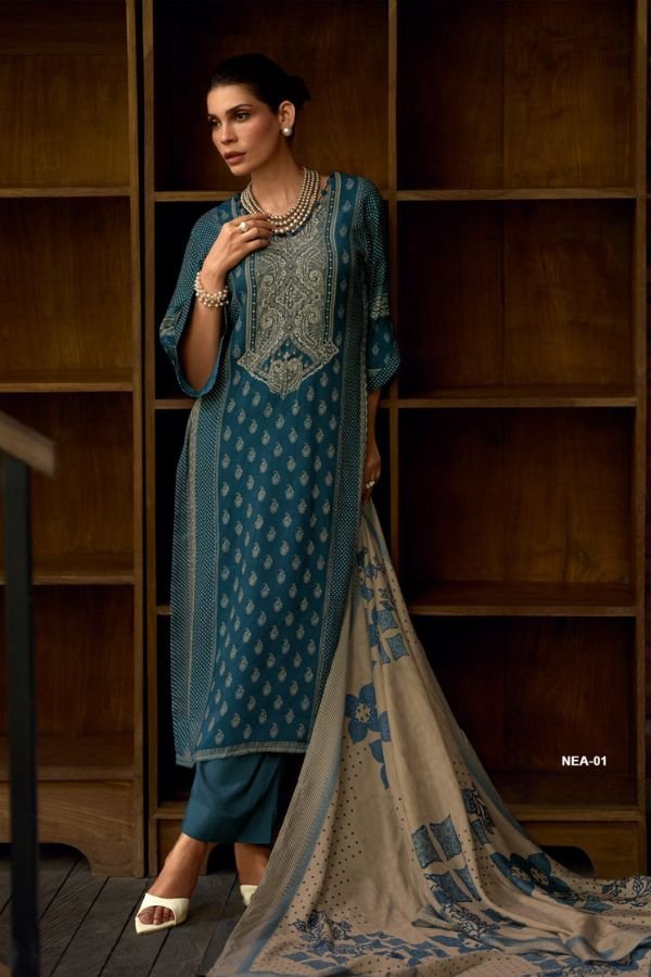 Varsha Fashion Noor E Andaz Muslin Ladies Suit NEA-01