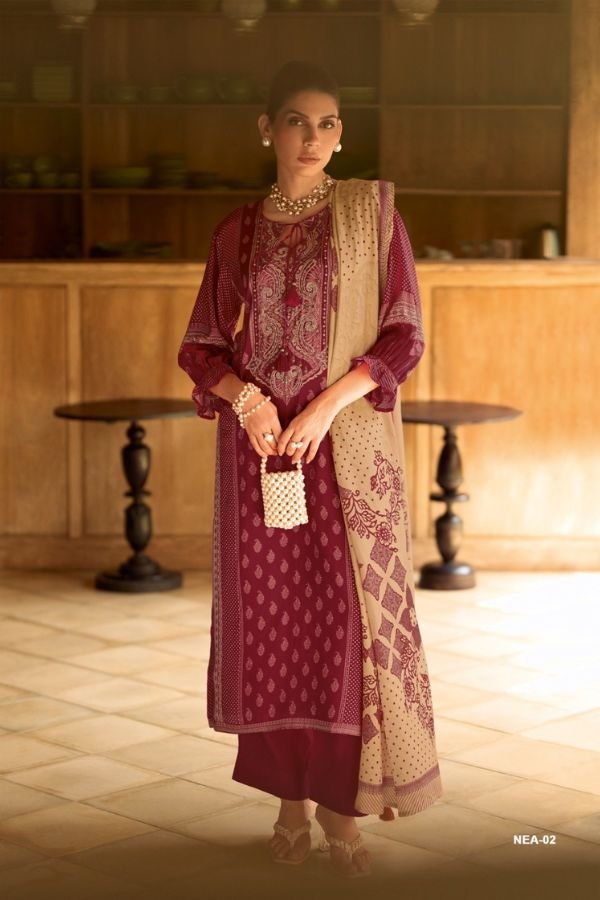 Varsha Fashion Noor E Andaz Muslin Ladies Suit NEA-02