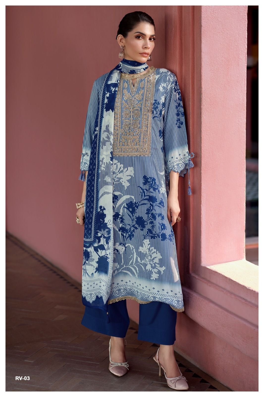 Varsha Fashion Rivera Muslin Ladies Salwar Suit RV-03