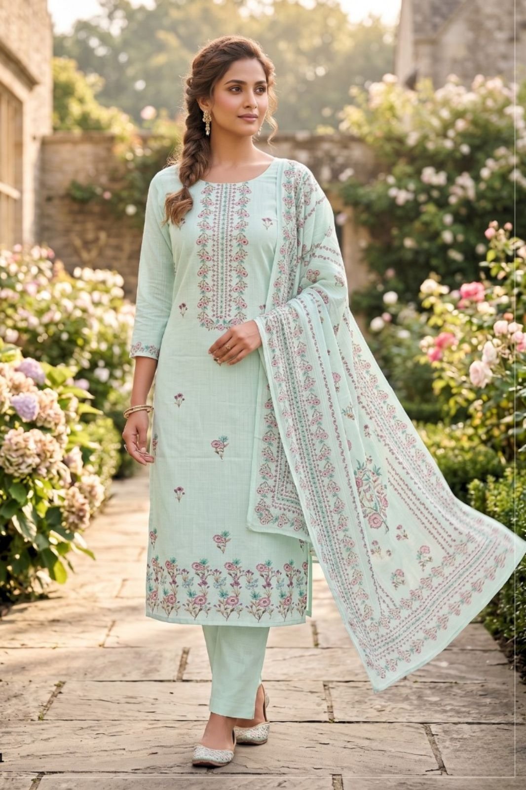 Yes Fab Thyme Lawn Unstitched Ladies Suit 1001
