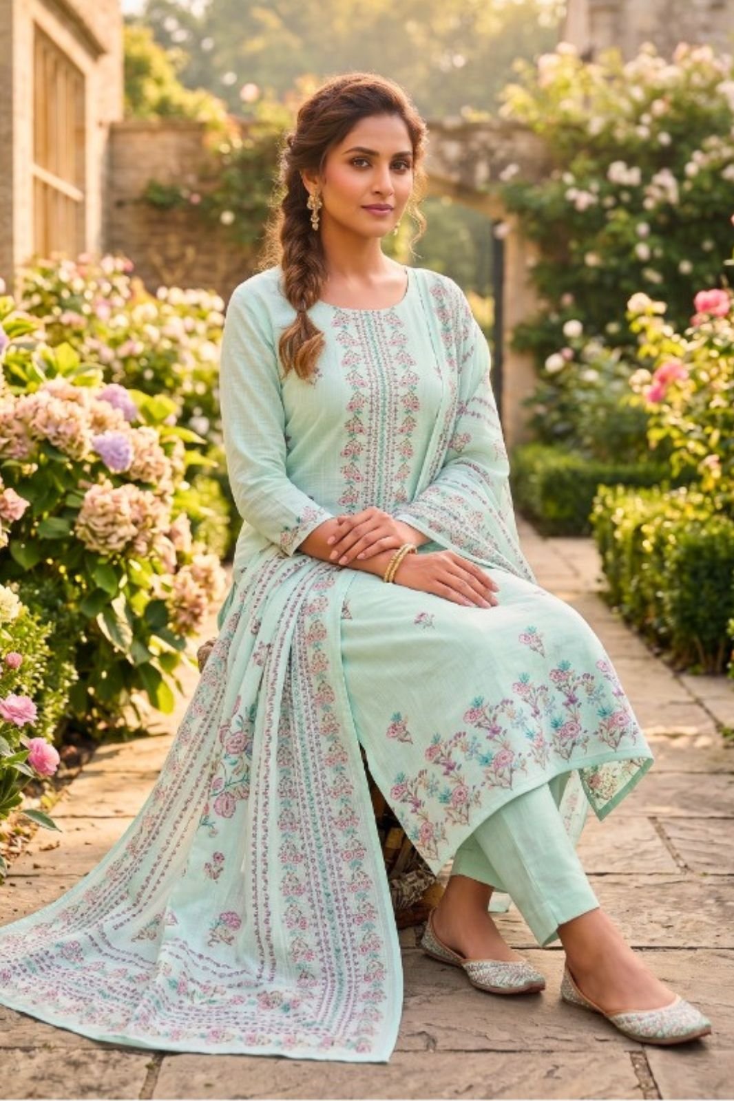 Yes Fab Thyme Lawn Unstitched Ladies Suit 1001