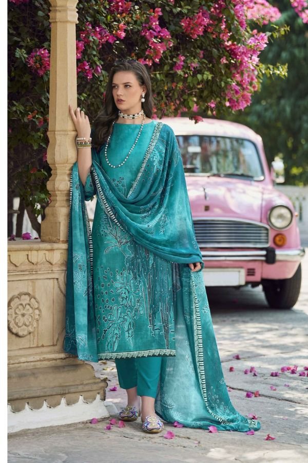 Zulfat Designer Studio Bahaar Pure Cotton Suit 656-001