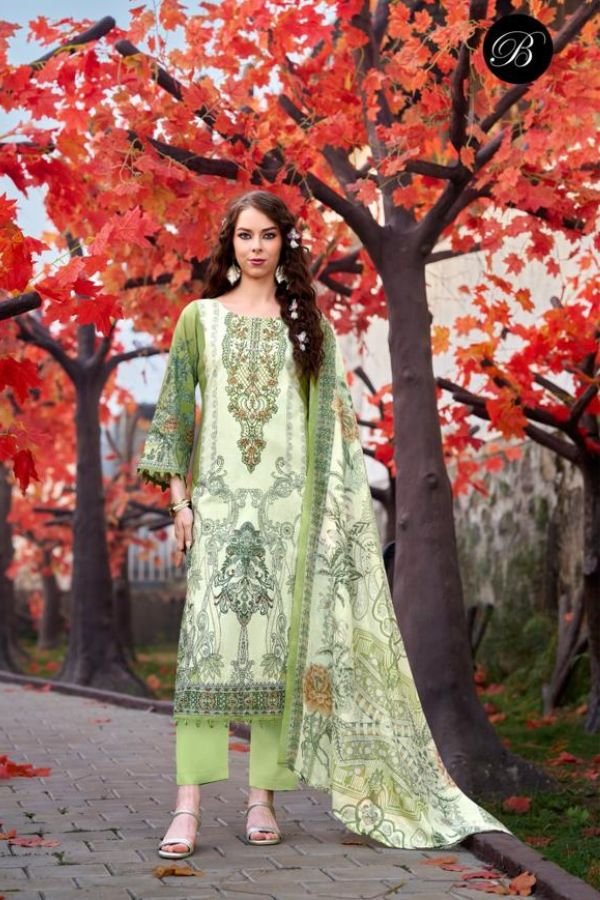 Belliza Designer Studio Naira Vol-146 Pure Cotton Suit 986-002