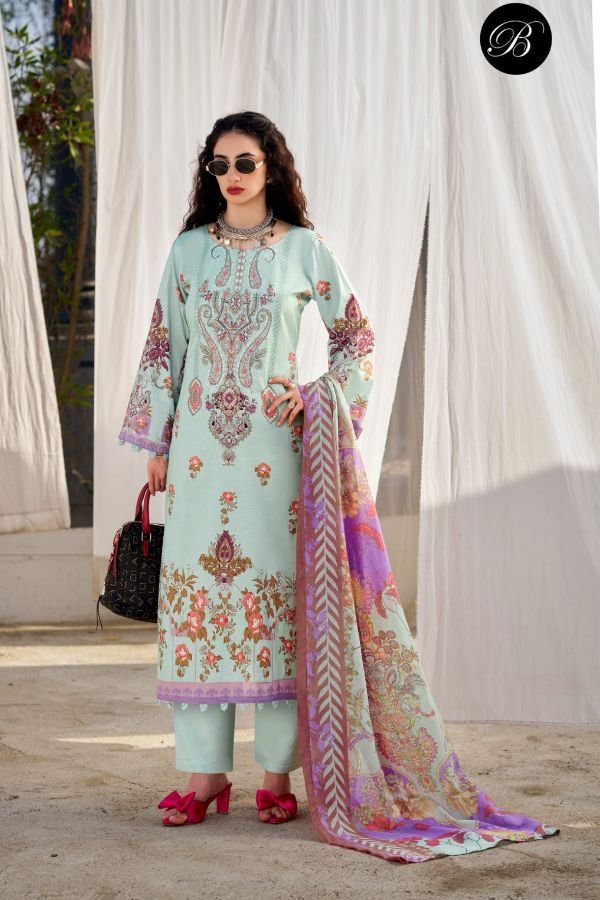 Belliza Designer Studio Naira Vol-147 Pure Cotton Suit 987-002