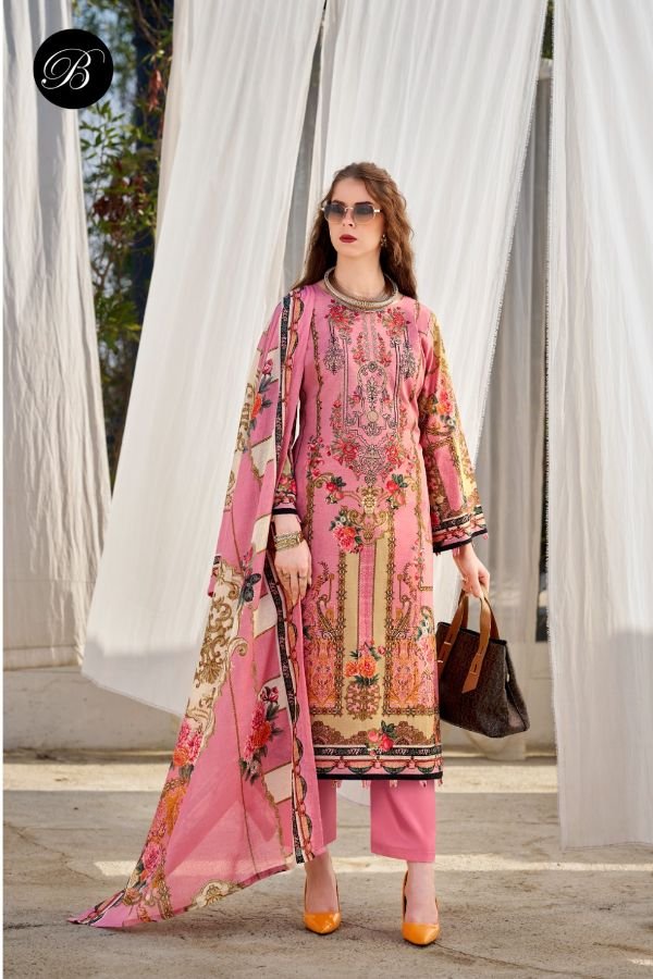 Belliza Designer Studio Naira Vol-147 Pure Cotton Suit 987-003