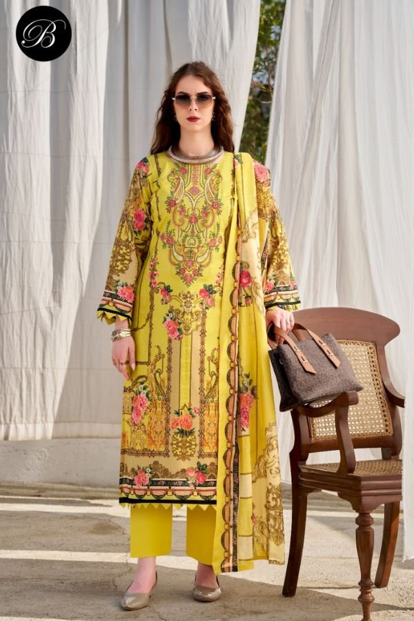 Belliza Designer Studio Naira Vol-147 Pure Cotton Suit 987-008
