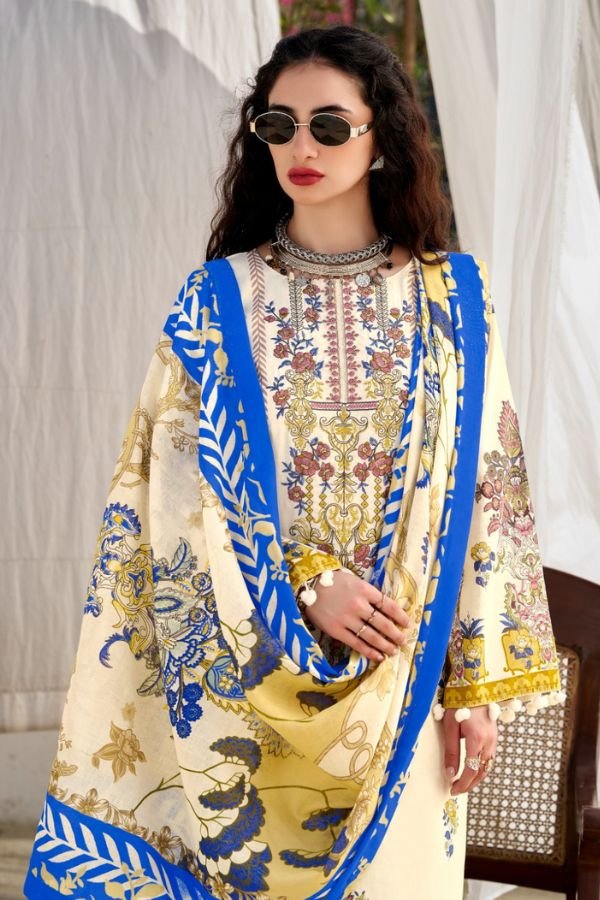 Belliza Designer Studio Naira Vol-147 Pure Cotton Suit 987-005