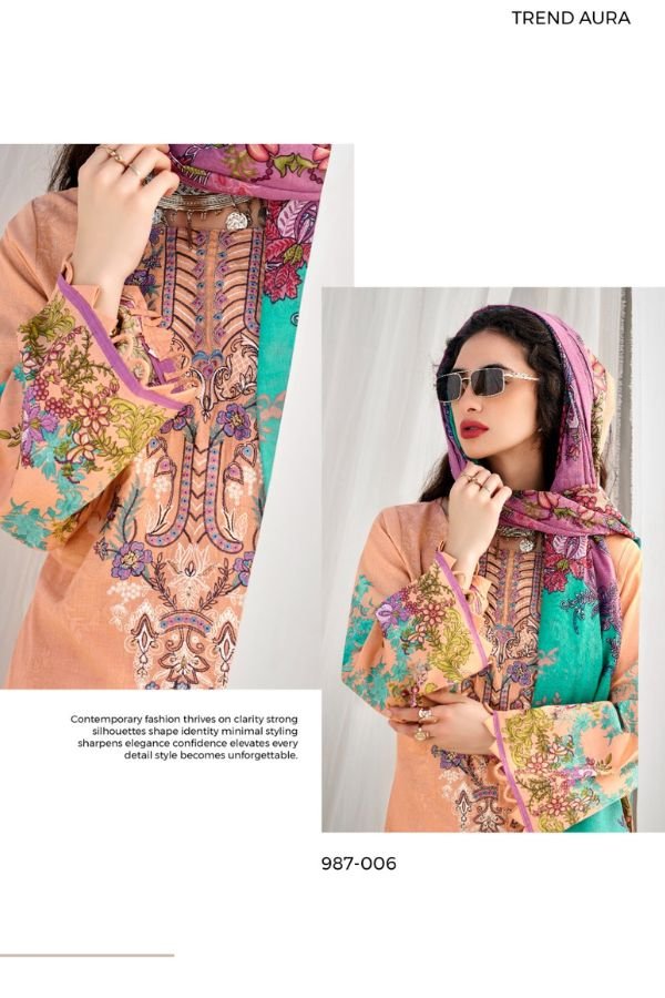 Belliza Designer Studio Naira Vol-147 Pure Cotton Suit 987-006