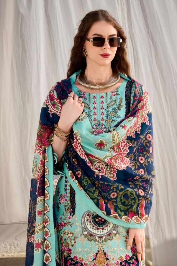 Belliza Designer Studio Naira Vol-147 Pure Cotton Suit 987-007