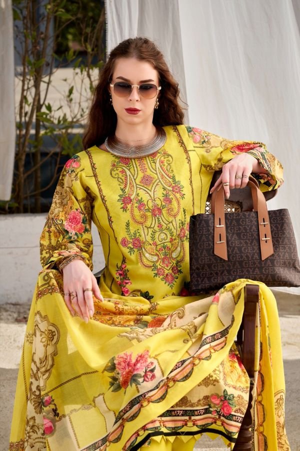Belliza Designer Studio Naira Vol-147 Pure Cotton Suit 987-008