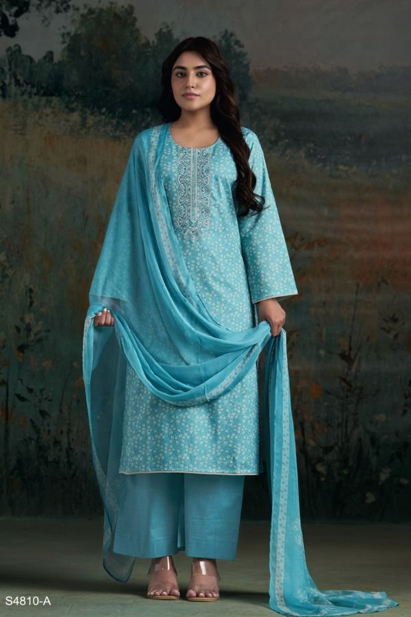 Ganga Fashion Aadila S4810 Premium Cotton Suit S4810-A