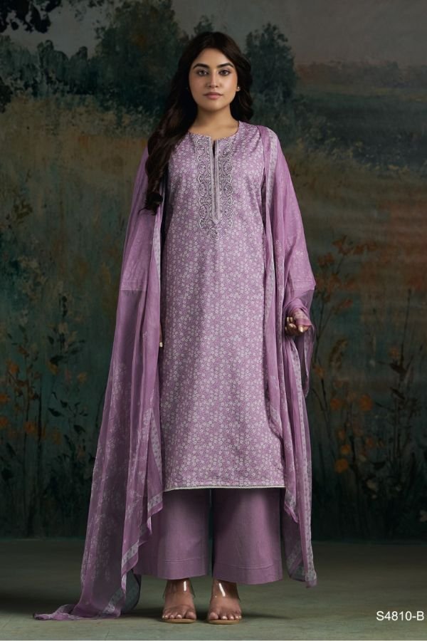 Ganga Fashion Aadila S4810 Premium Cotton Suit S4810-B
