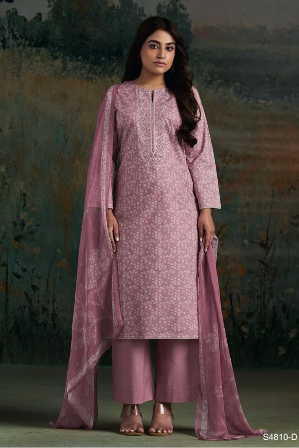 Ganga Fashion Aadila S4810 Premium Cotton Suit S4810-D
