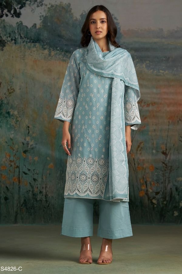 Ganga Fashion Aadita S4826 Premium Cotton Suit S4826-C
