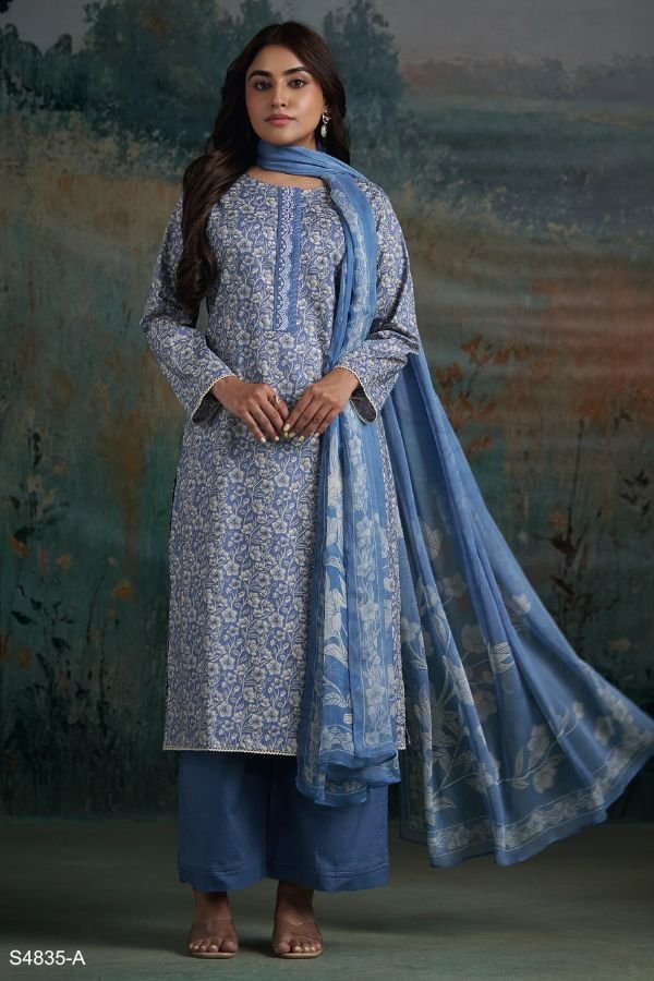 Ganga Fashion Aaditri S4835 Premium Cotton Suit S4835-A