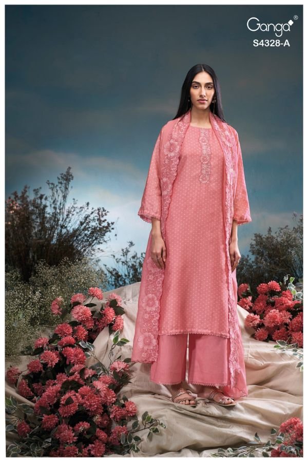 Ganga Fashion Aneaa S4328 Silk Ladies Suit S4328-A
