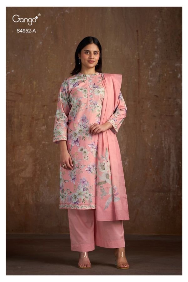 Ganga Fashion Binita S4952 Premium Cotton Suit S4952-A
