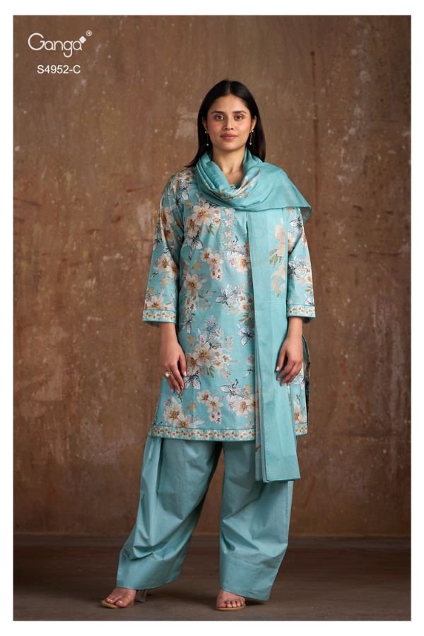 Ganga Fashion Binita S4952 Premium Cotton Suit S4952-C