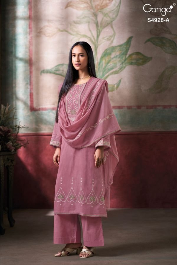 Ganga Fashion Ciraa S4928 Premium Pure Mul Suit S4928-A