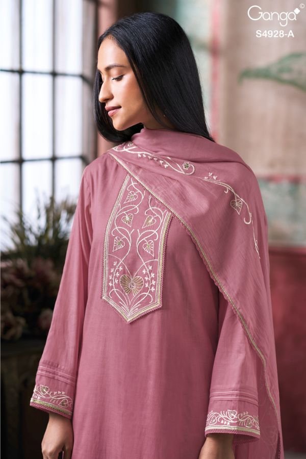 Ganga Fashion Ciraa S4928 Premium Pure Mul Suit S4928-A