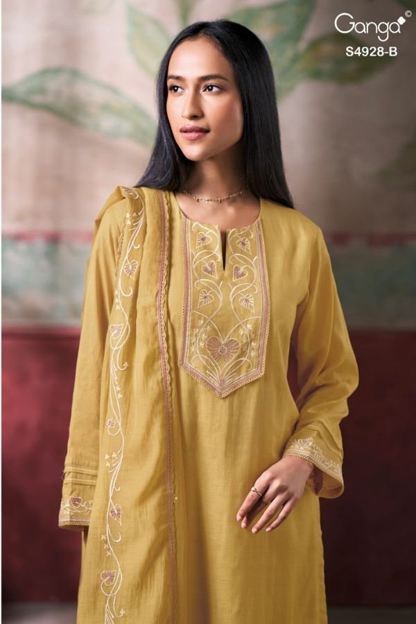 Ganga Fashion Ciraa S4928 Premium Pure Mul Suit S4928-B