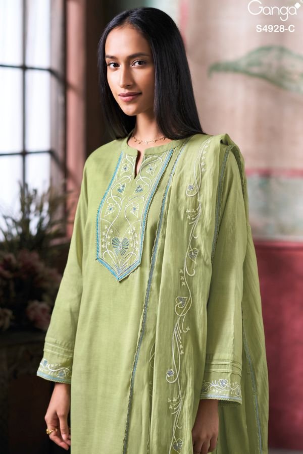 Ganga Fashion Ciraa S4928 Premium Pure Mul Suit S4928-C