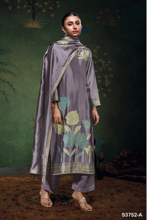Ganga Fashion Cressida S3752 Silk Salwar Suit S3752-A