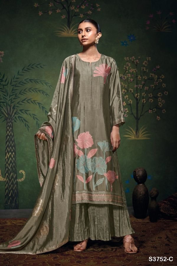 Ganga Fashion Cressida S3752 Silk Salwar Suit S3752-C