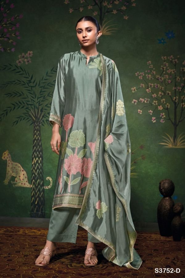 Ganga Fashion Cressida S3752 Silk Salwar Suit S3752-D